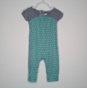 Tea Collection Stripe Polka Dot Romper 6-12m